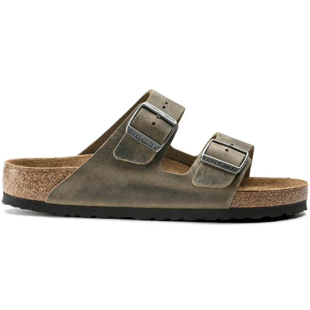 Arizona Soft Footbed Oiled Leather Sandals for Men (Regular/Wide)