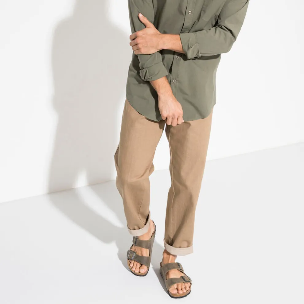 Arizona Soft Footbed Oiled Leather Sandals for Men (Regular/Wide)