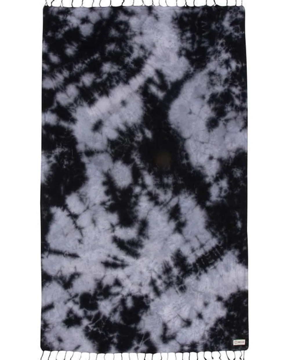 Black Acid Wash Beach Towel