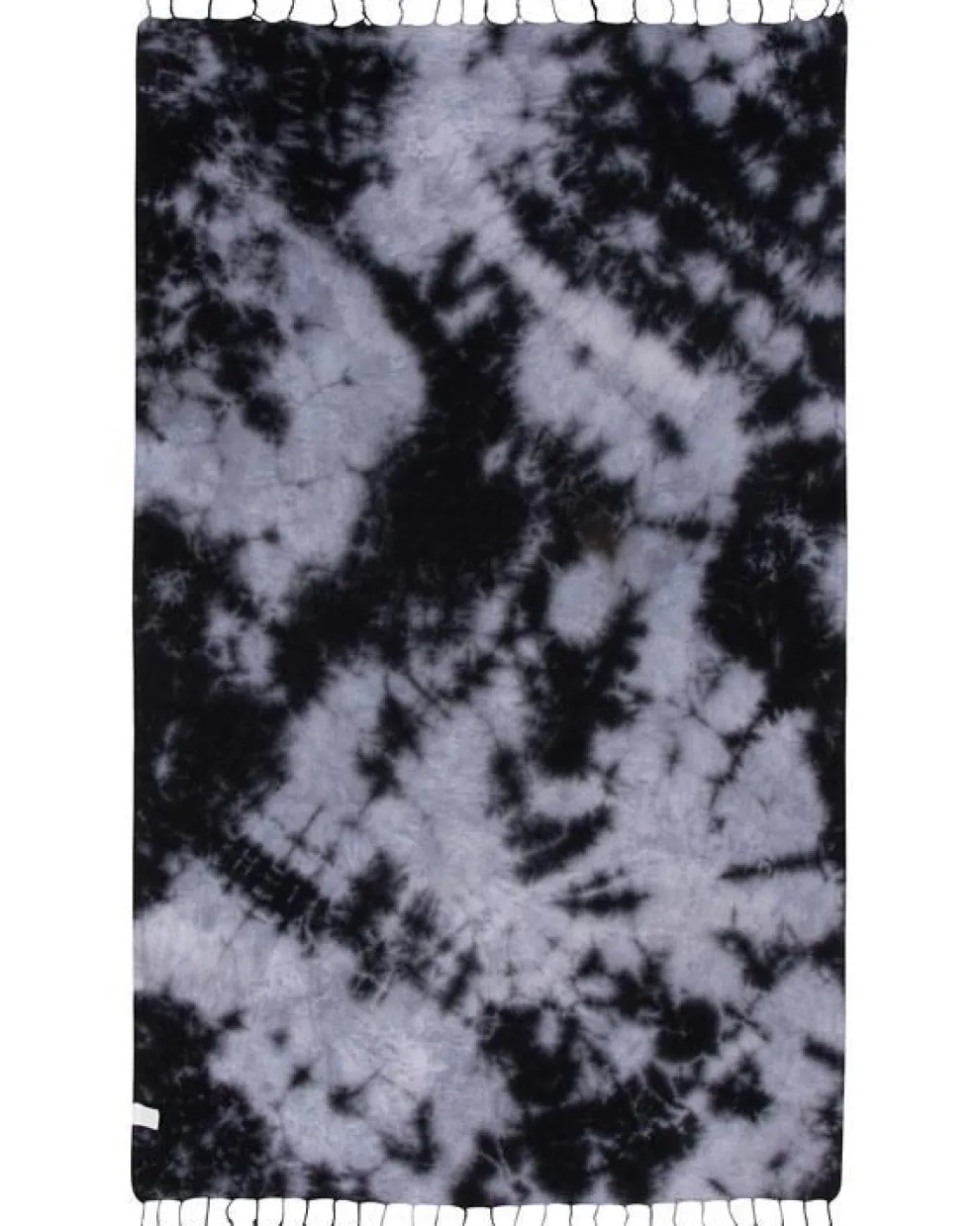 Black Acid Wash Beach Towel