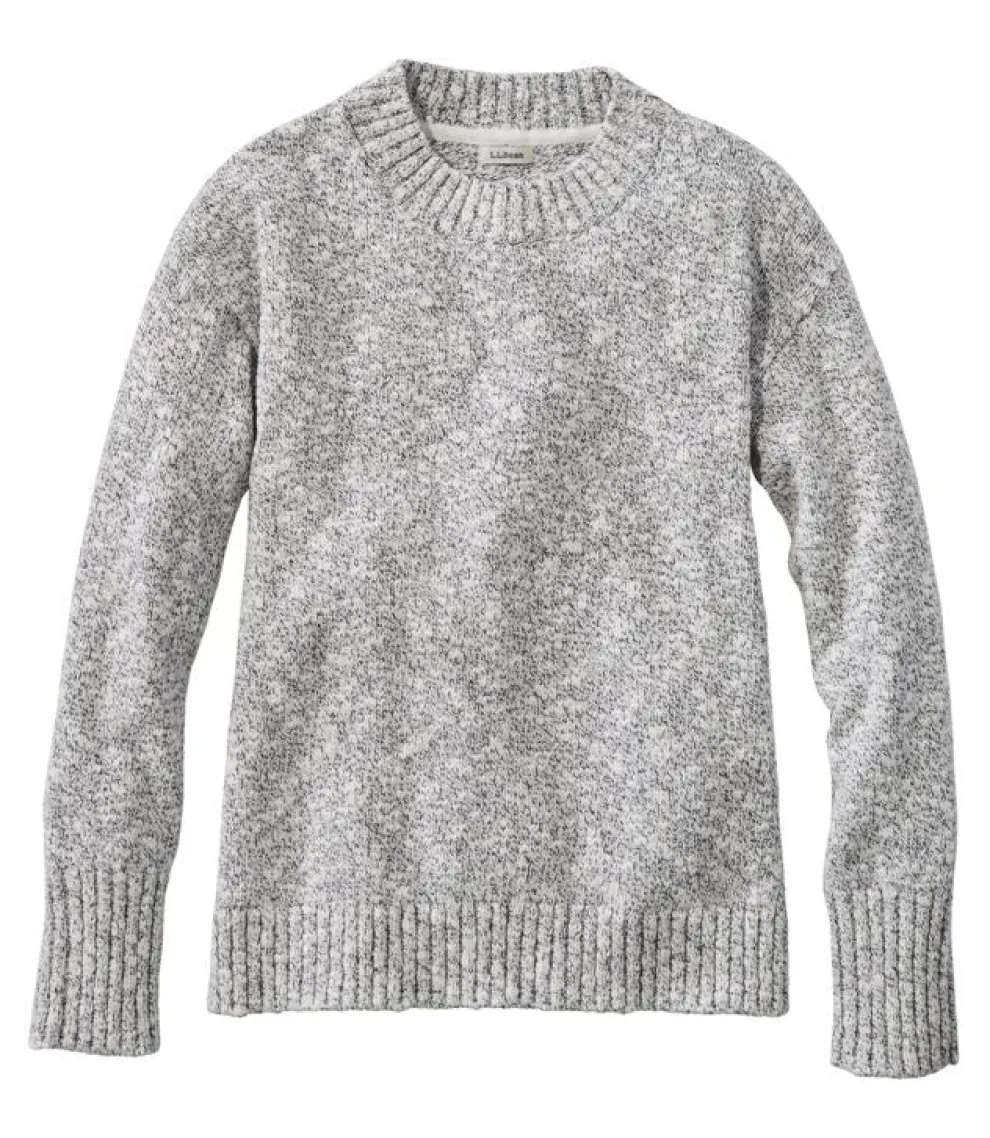 Cotton Ragg Crewneck Sweater for Women