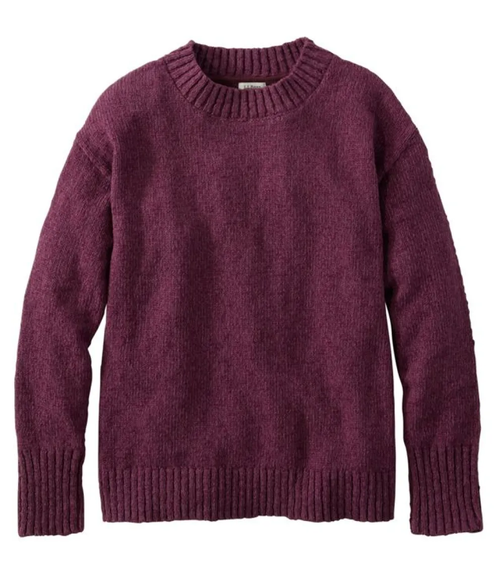 Cotton Ragg Crewneck Sweater for Women