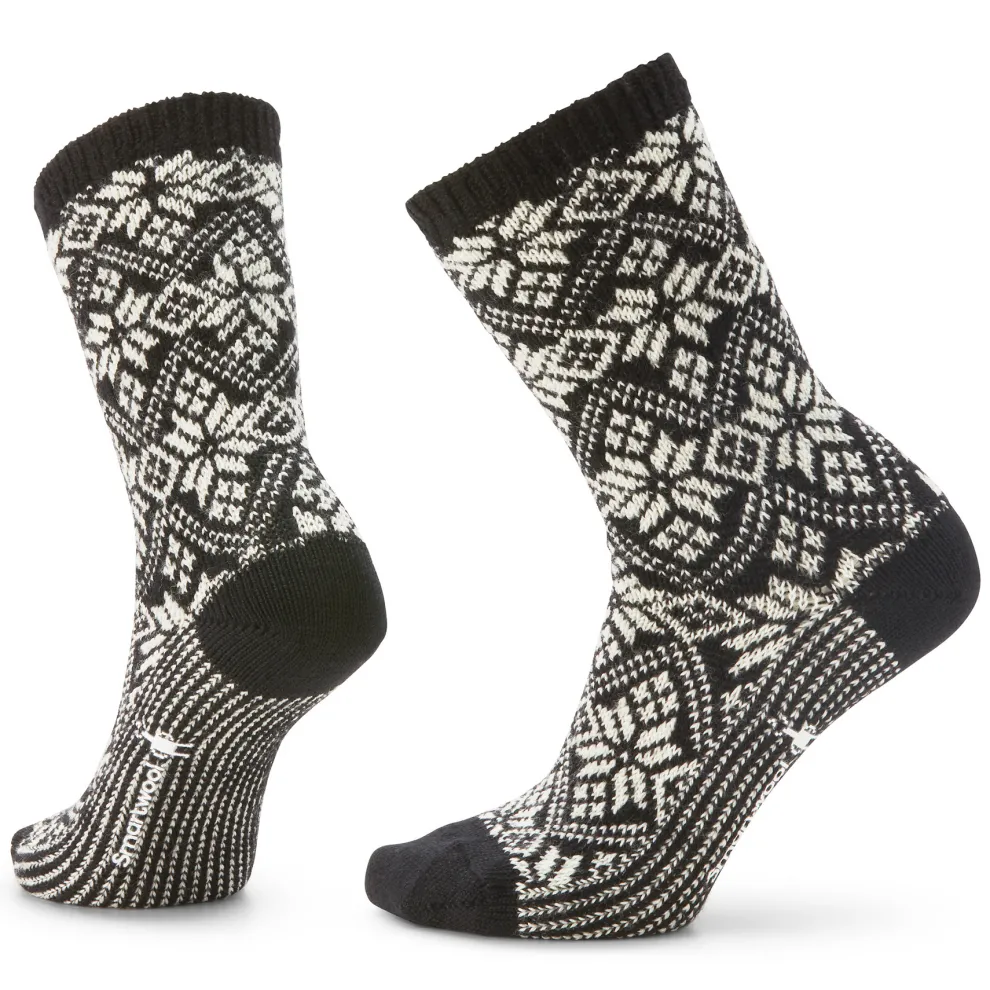 Everyday Traditional Snowflake Full Cushion Crew Socks for Women