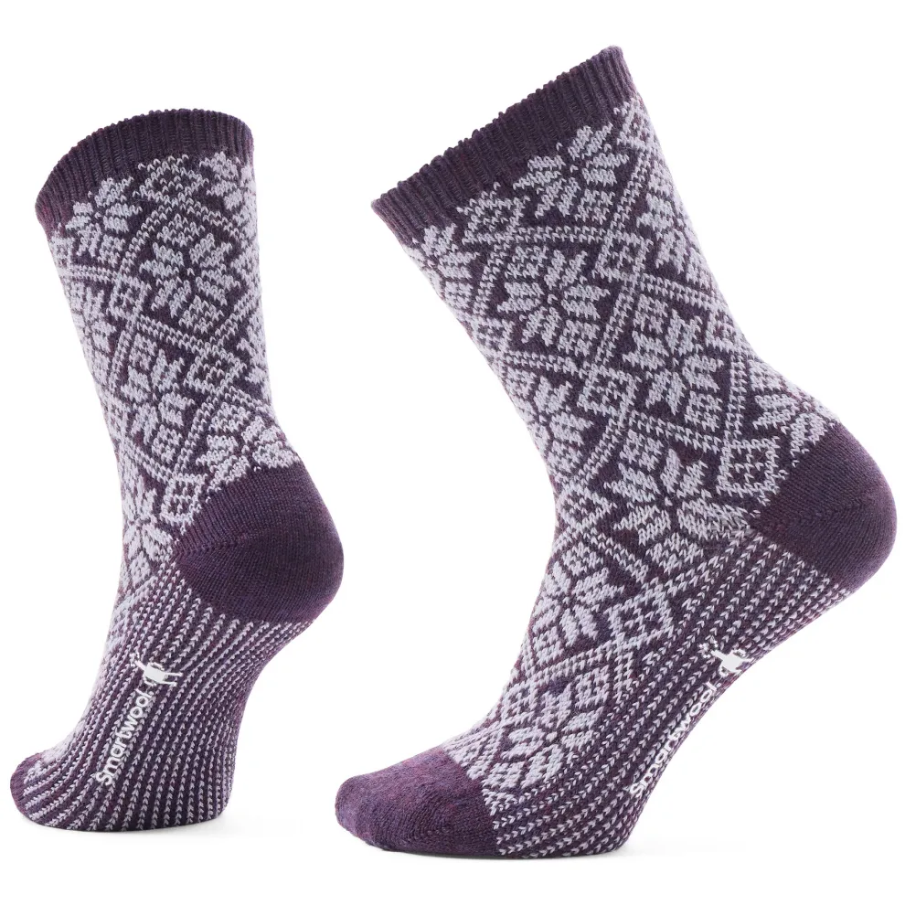 Everyday Traditional Snowflake Full Cushion Crew Socks for Women