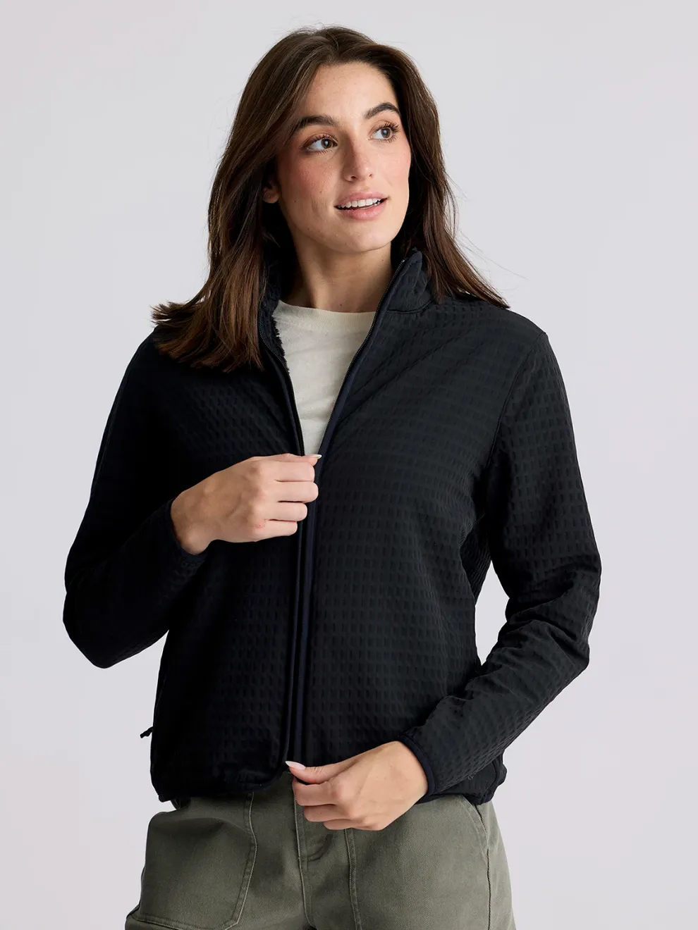 Gridback Fleece Jacket for Women