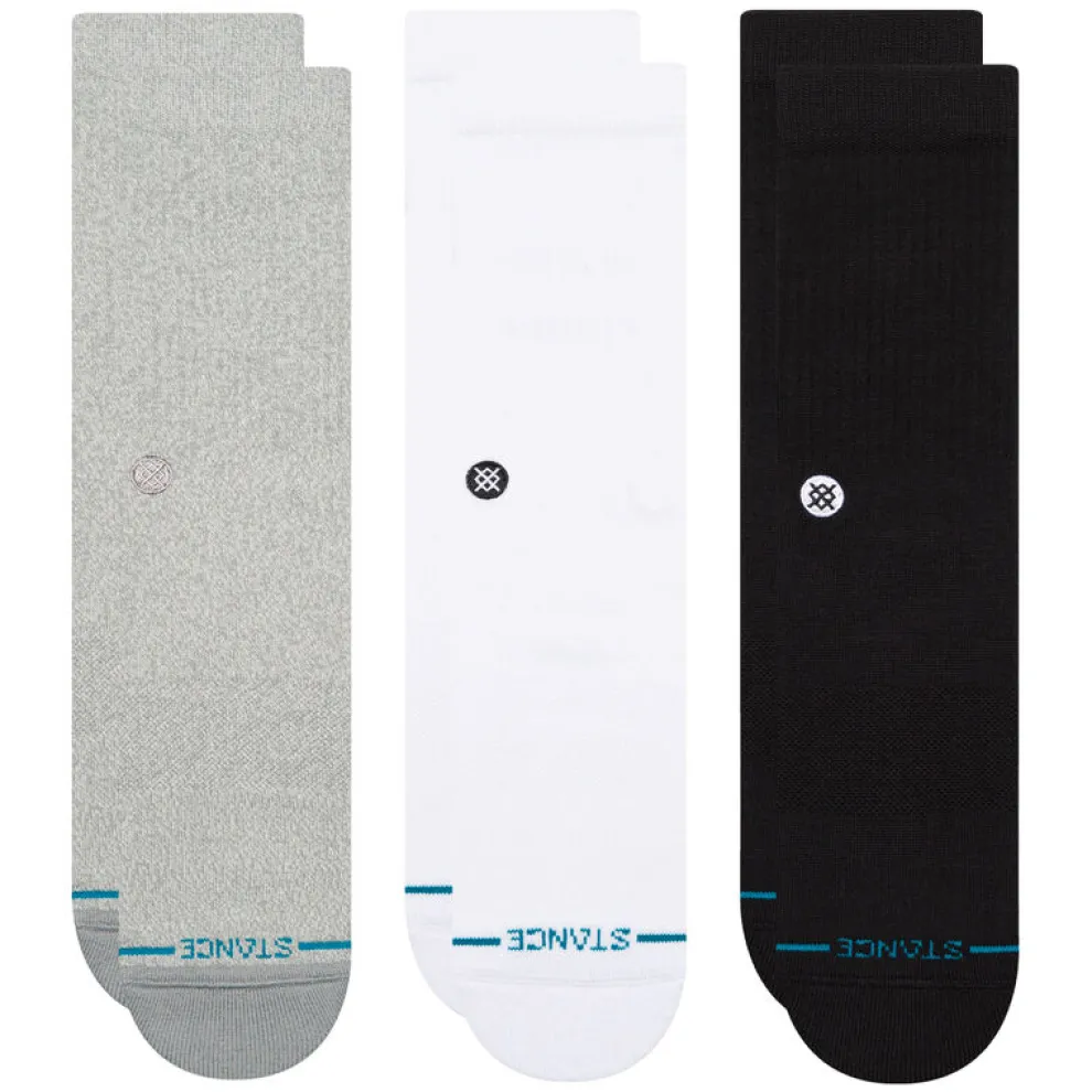 Icon Crew Socks 3 Pack