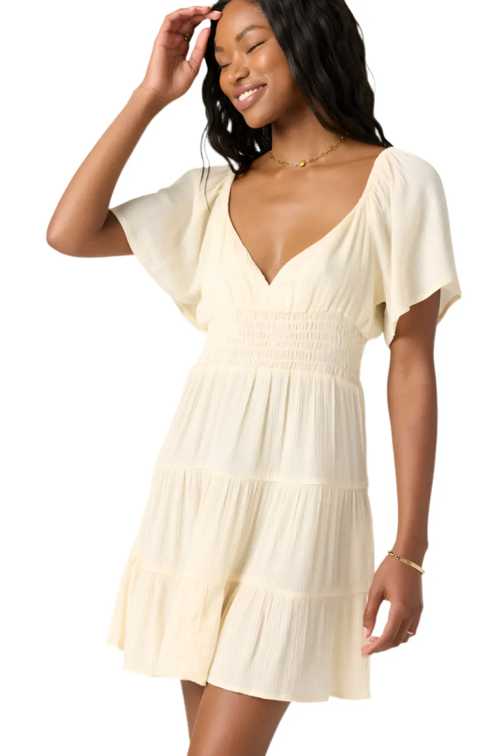 Layken Solid Short Dress for Women (SALE)