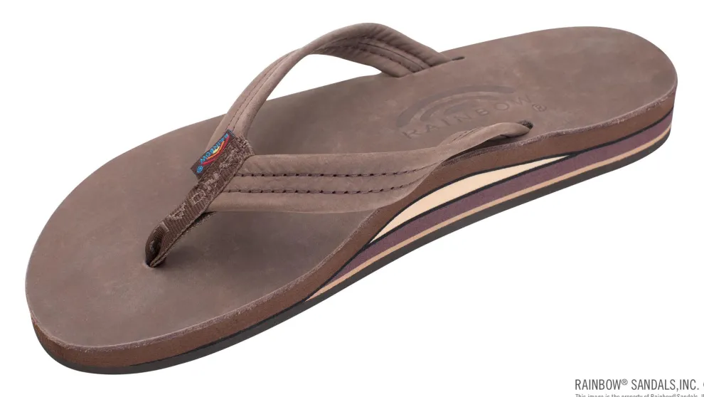 Premier Leather Double Arch 3/4" Medium Strap Sandals for Women