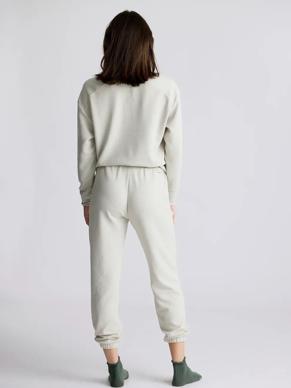 Waffle Long Sleeve Henley for Women